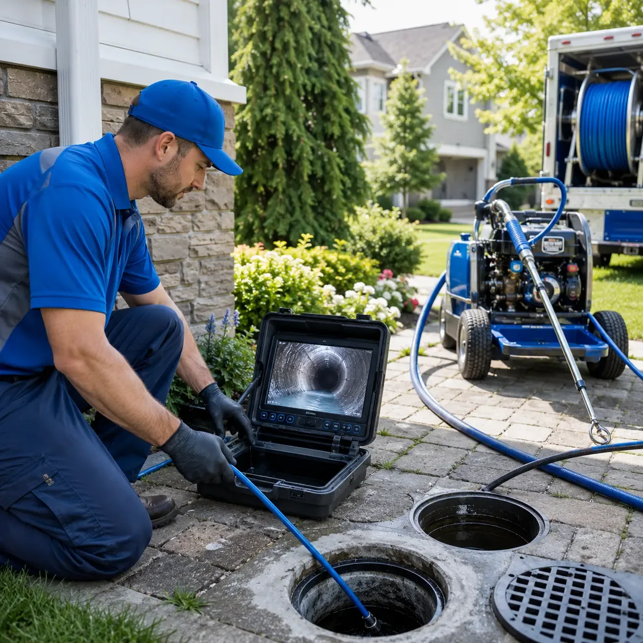 Outdoor drain cleaning professionals serving Ellabell, GA